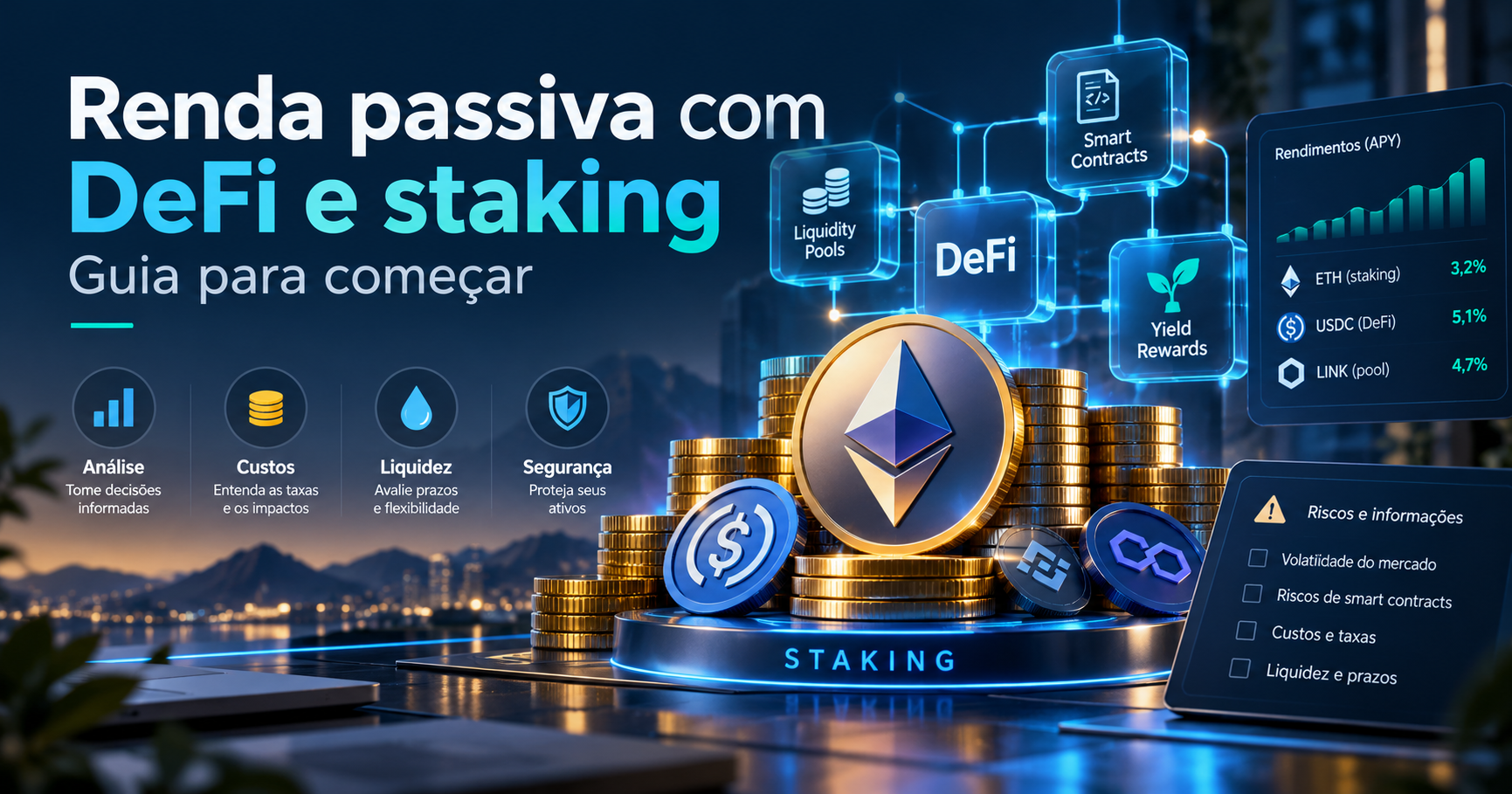 Renda passiva com DeFi e staking